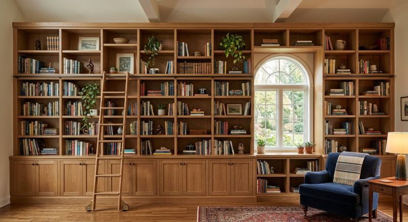 Custom Bookshelves Installation in Fairfax, VA