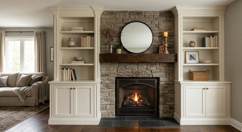 Fireplace Cabinet Installation in Charlotte, NC