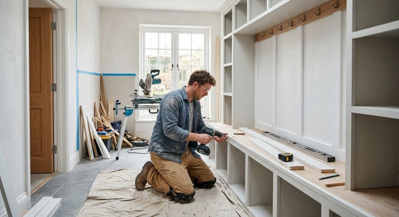 Mudroom Shelving Installation in Alexandria, VA