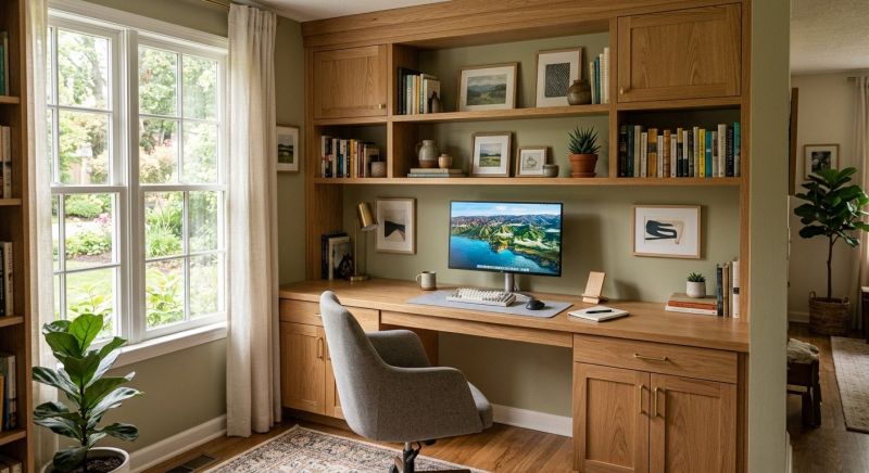 Built In Desk Installation in Alexandria, VA