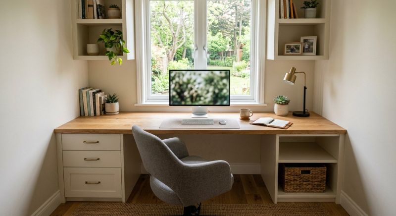 Built In Desk Installation in Annapolis, MD