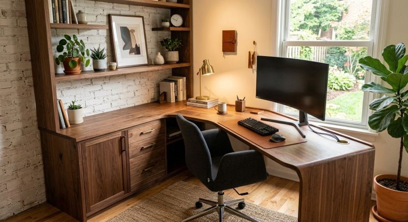 Built In Desk Installation in Annapolis, MD