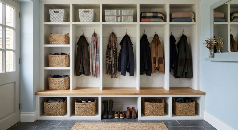 Mudroom Shelving Installation in Raleigh, NC